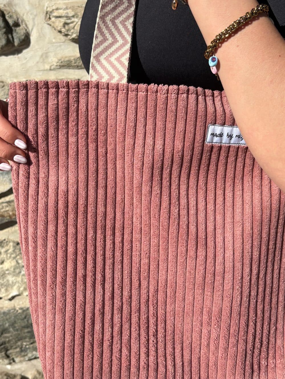 Große Badetasche mit Innentasche